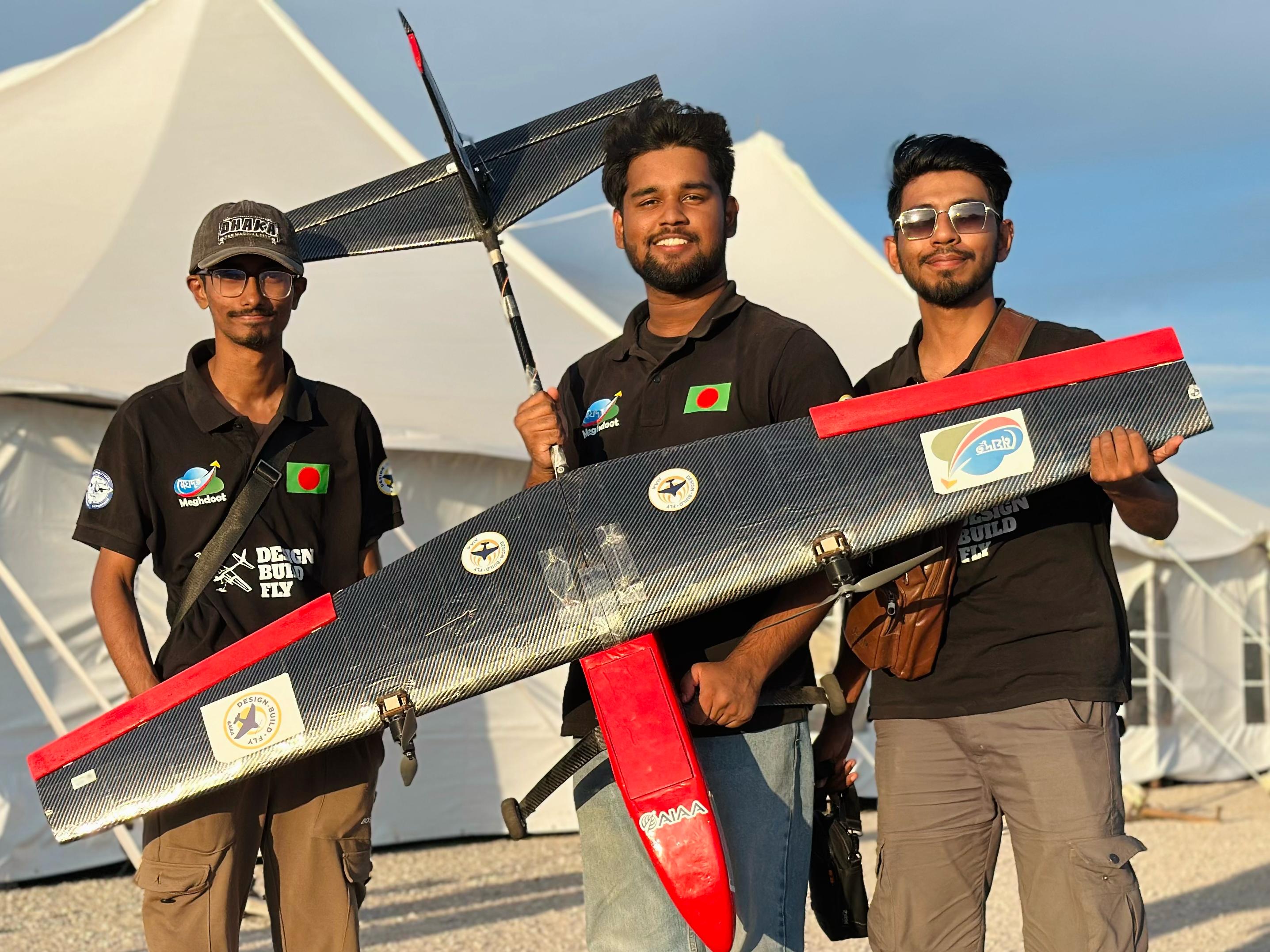 Team MEGHDOOT Achieved South Asia’s Top Flight Mission Score at AIAA Design/Build/Fly 2025, Arizona, USA